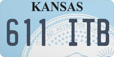 KS license plate 611ITB