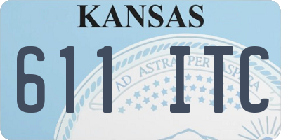 KS license plate 611ITC