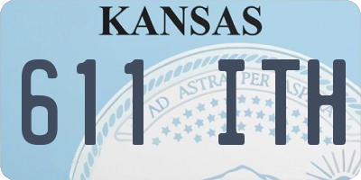 KS license plate 611ITH