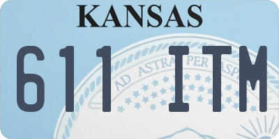 KS license plate 611ITM