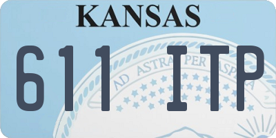 KS license plate 611ITP