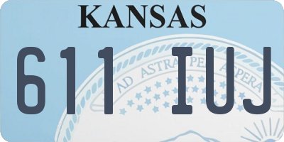 KS license plate 611IUJ