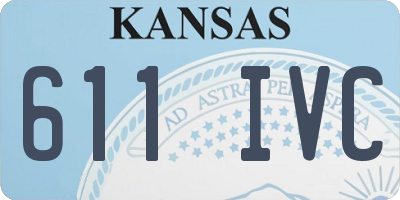KS license plate 611IVC