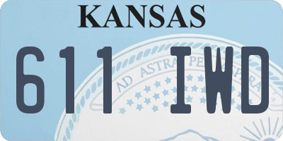 KS license plate 611IWD