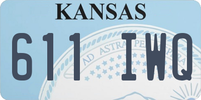 KS license plate 611IWQ