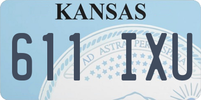 KS license plate 611IXU