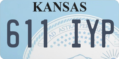 KS license plate 611IYP