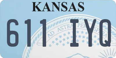 KS license plate 611IYQ