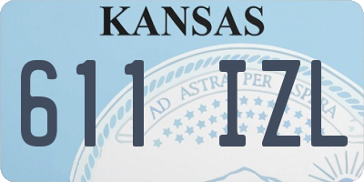KS license plate 611IZL