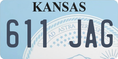 KS license plate 611JAG