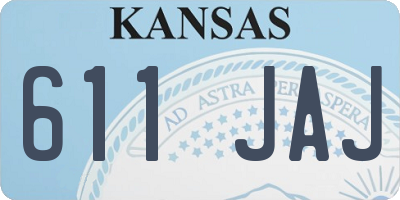 KS license plate 611JAJ