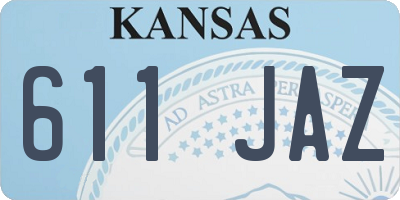 KS license plate 611JAZ
