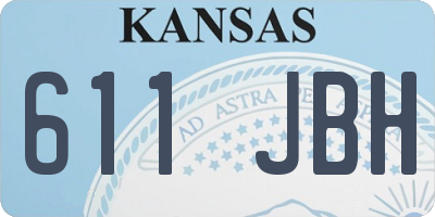 KS license plate 611JBH