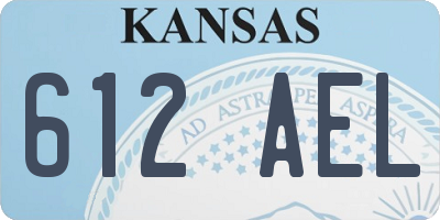 KS license plate 612AEL