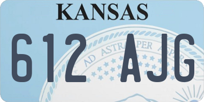 KS license plate 612AJG