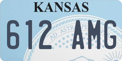 KS license plate 612AMG