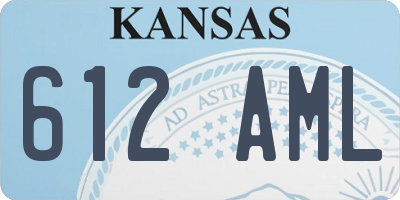 KS license plate 612AML