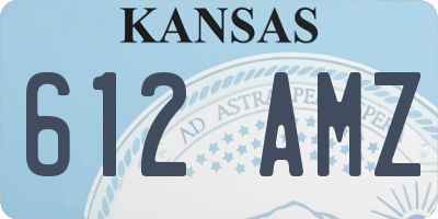 KS license plate 612AMZ