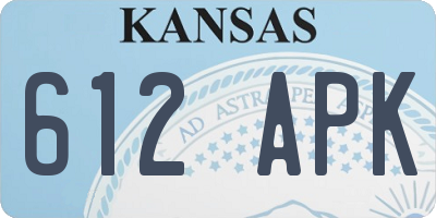 KS license plate 612APK
