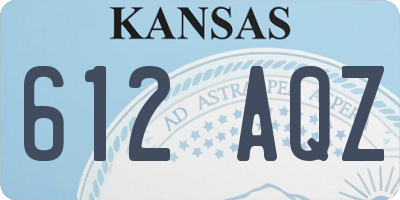 KS license plate 612AQZ