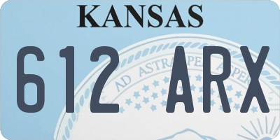 KS license plate 612ARX
