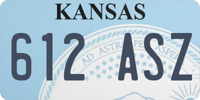 KS license plate 612ASZ