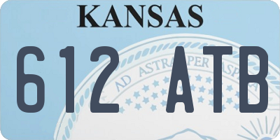 KS license plate 612ATB