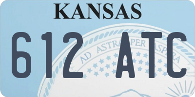 KS license plate 612ATC