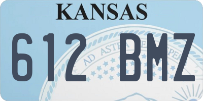 KS license plate 612BMZ