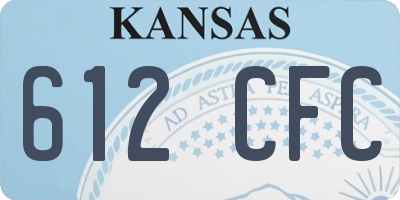 KS license plate 612CFC