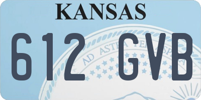 KS license plate 612GVB