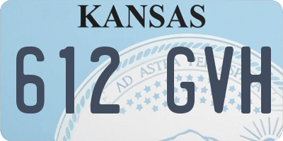 KS license plate 612GVH