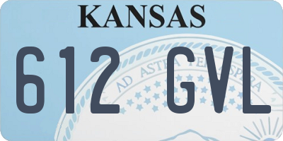 KS license plate 612GVL