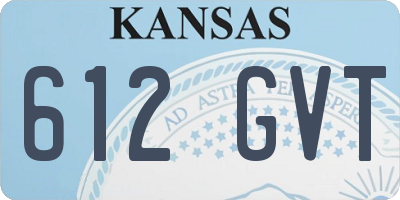 KS license plate 612GVT