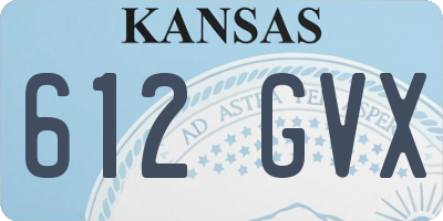 KS license plate 612GVX