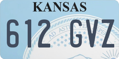 KS license plate 612GVZ