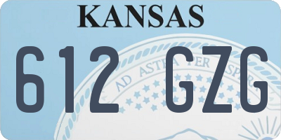 KS license plate 612GZG