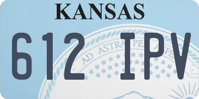 KS license plate 612IPV