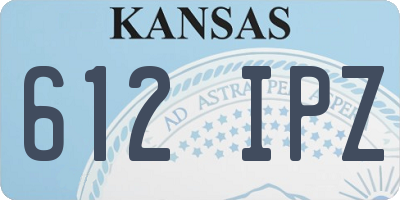 KS license plate 612IPZ