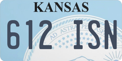 KS license plate 612ISN