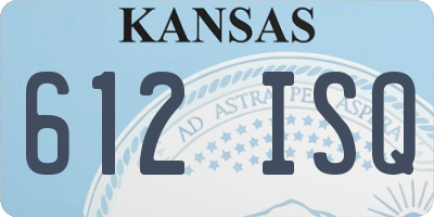 KS license plate 612ISQ