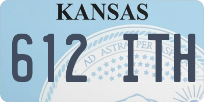 KS license plate 612ITH
