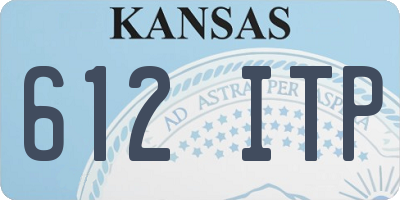 KS license plate 612ITP