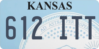 KS license plate 612ITT