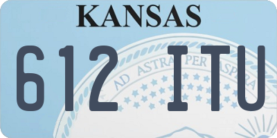 KS license plate 612ITU