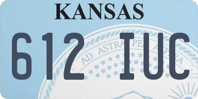 KS license plate 612IUC