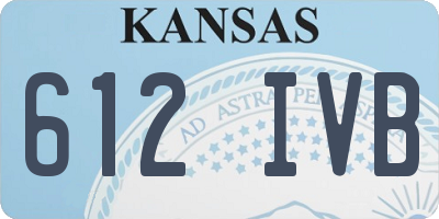 KS license plate 612IVB