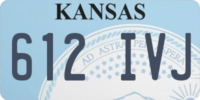 KS license plate 612IVJ