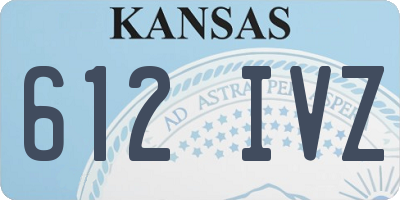 KS license plate 612IVZ