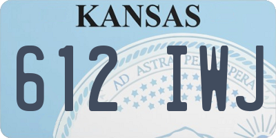 KS license plate 612IWJ